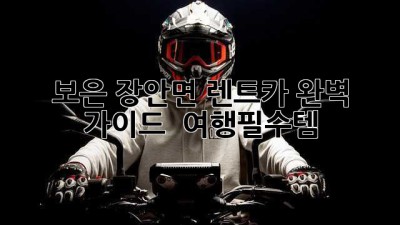 보은 장안면 렌트카 완벽 가이드 🚗💨 #여행필수템